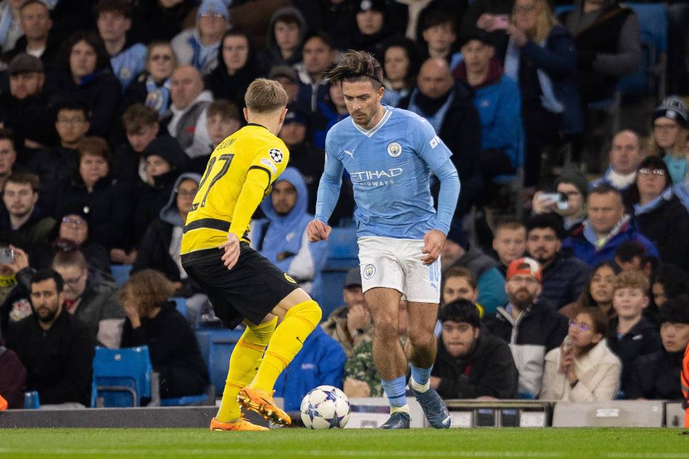 Jogador do Manchester City durante a Premier League